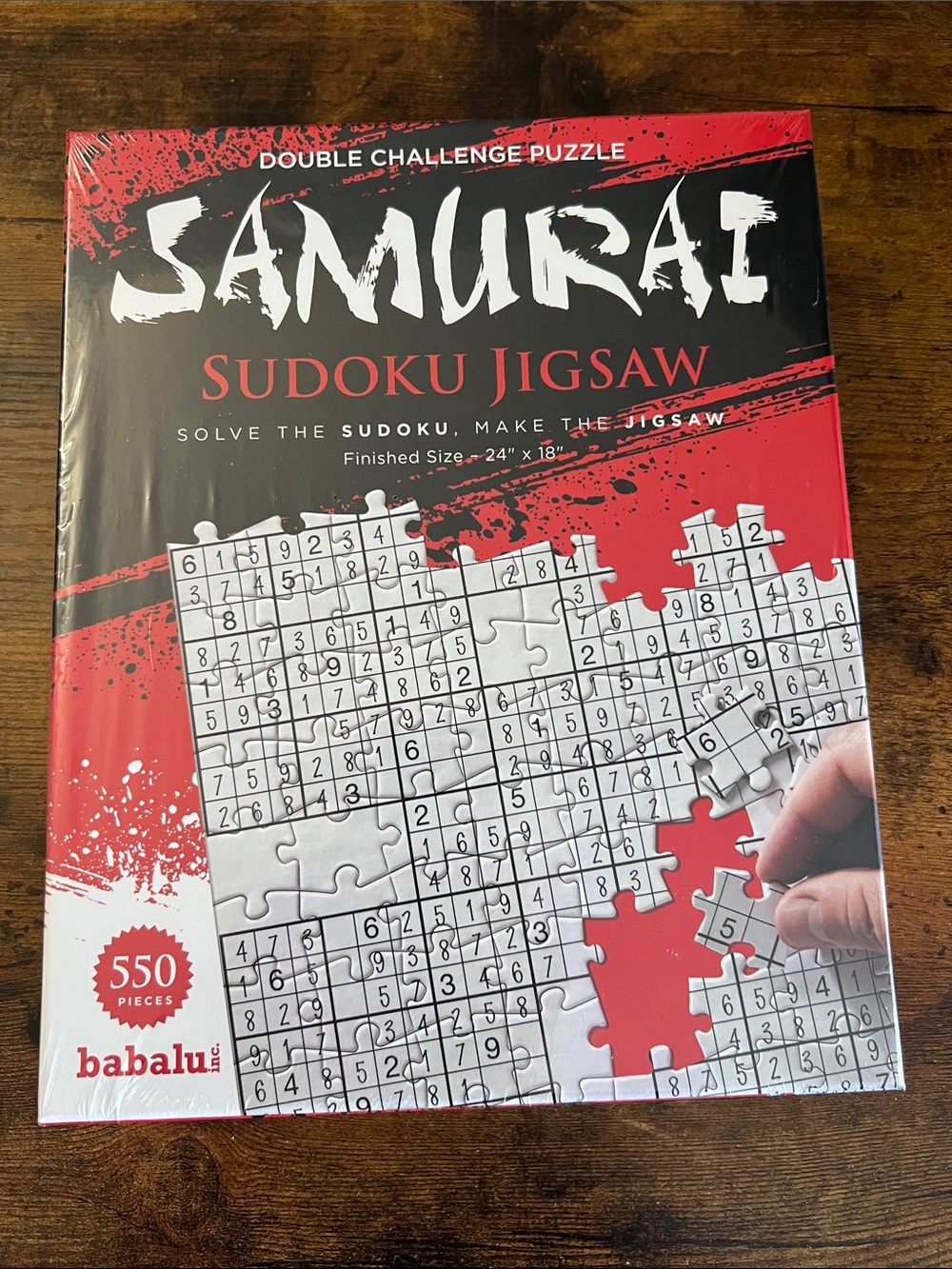 New Sealed Samurai Sudoku Jigsaw Puzzle 550 pieces